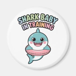 Shark Baby in Training Kids Magnet