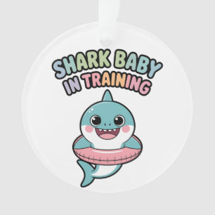Shark Baby in Training Kids Ornament