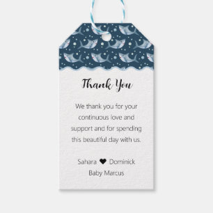Shark Baby Shower Favour Tags