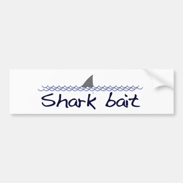 Shark Bait Bumper Sticker (Front)