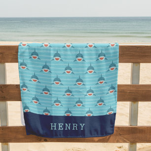 Shark Bait Personalized Beach Towel