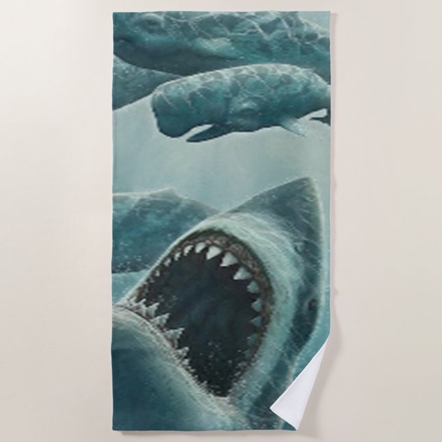 SHARK BEACH TOWEL (Front)