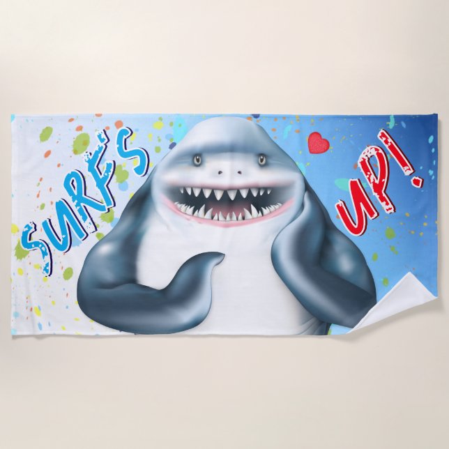 Shark Beach Towel (Front)