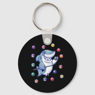 Shark Billiard Player I Pool Billiard I Snooker I Keychain