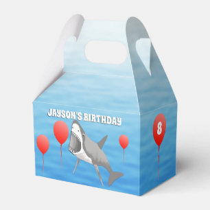 Shark Birthday Favor Box
