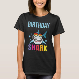 Shark Birthday Toddler Boys Kids Matching Family B T-Shirt