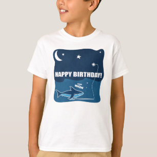 Shark Birthday Wish T-Shirt