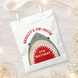 Shark Bite Any Age Birthday Party Favour Bag