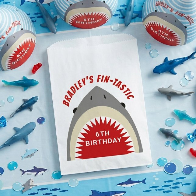 Shark Bite Any Age Birthday Party Favour Bag (Creator Uploaded)