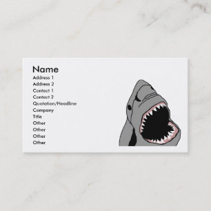 Shark bite business card