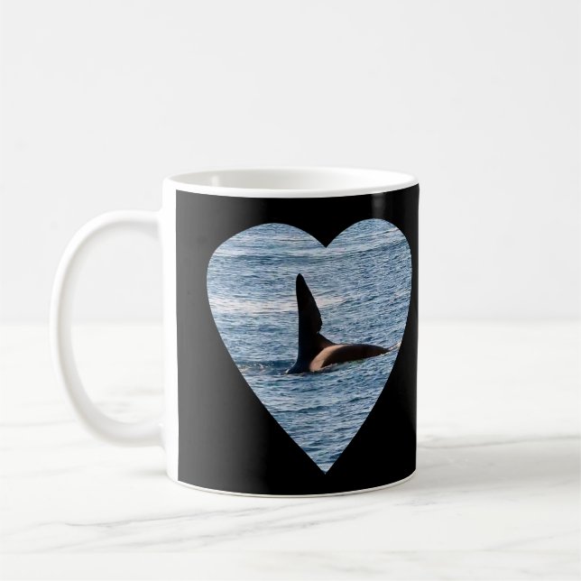 Shark Bite Fin of "John Coe" Orca Mug (Left)