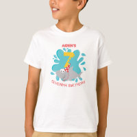 Shark Bite Seventh Birthday T-Shirt