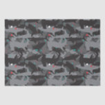 Shark Black & Teal Camouflage Pattern Tissue Paper<br><div class="desc">Add a "bite" of fun to your gift with this cool (yet scary!) shark camouflage pattern tissue paper set. The black, gray and teal colouring gives the look and style of a fun and fresh underwater feel. But beware of that pop of red added in for extra scare! Matching items...</div>