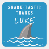 Shark Blue Cool Kids Birthday Party Favour