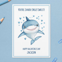 Shark Boys Classroom School Happy Valentine's Day