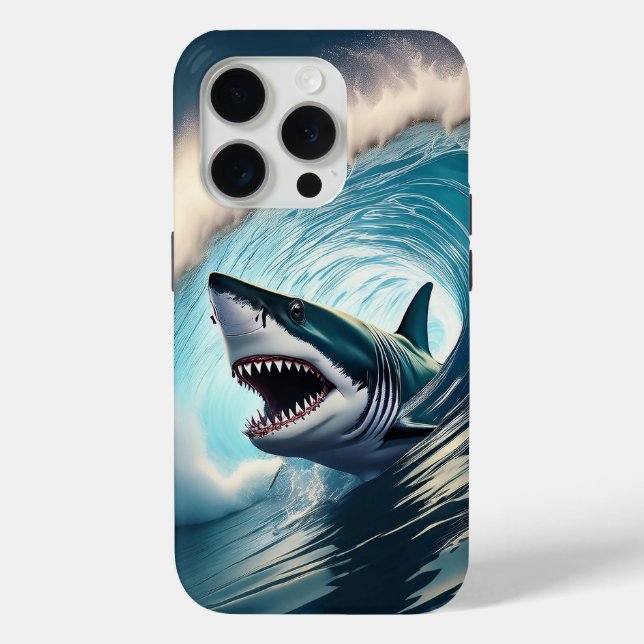 Shark Bump and Bite Case-Mate iPhone Case (Back)