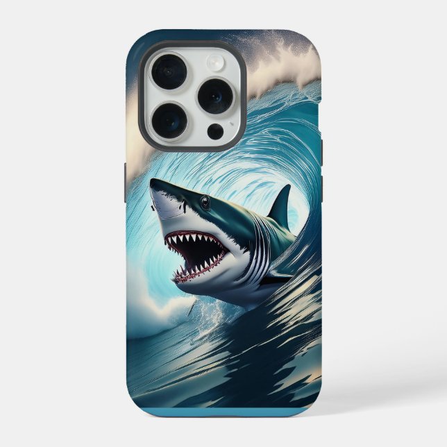 Shark Bump and Bite iPhone Case (Back)