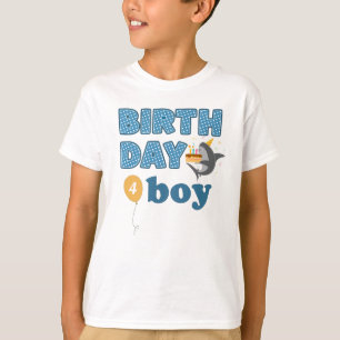 Shark Cake Birthday Boy   Add Age T-Shirt