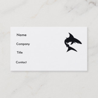 shark card. business card