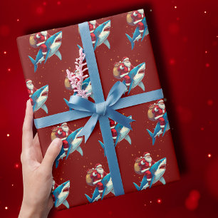 Shark Christmas Gift Wrap
