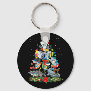 Shark Christmas Tree Ornament Shark Lovers Keychain