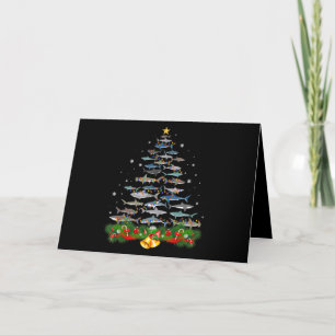 Shark Christmas Tree Shark Lovers Gifts Holiday Card