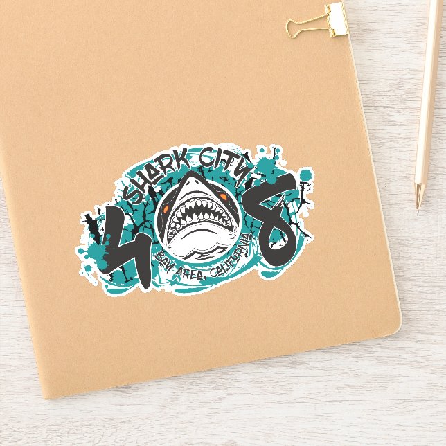 Shark City Bay Area California Decal (Notebook)