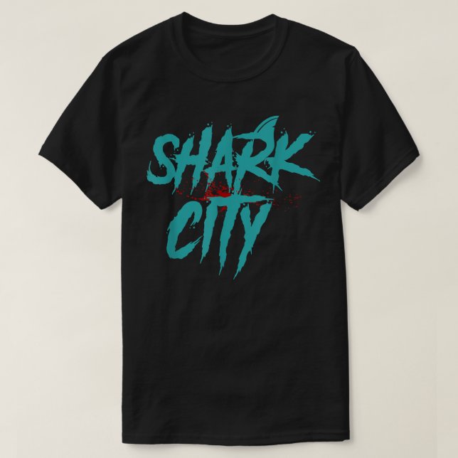 Shark City, San Jose Savages, San Jo, 408, SJ San  T-Shirt (Design Front)