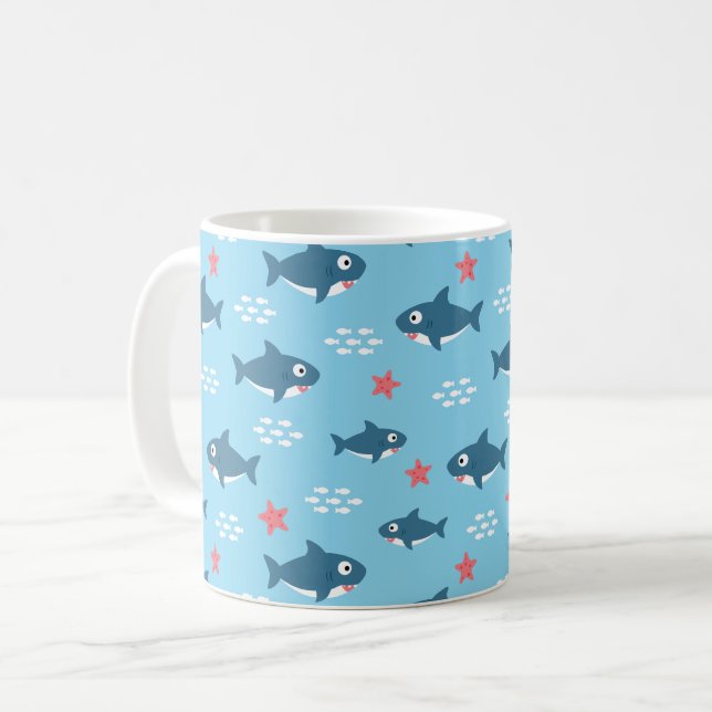 Shark Coffee Mug (Front Left)