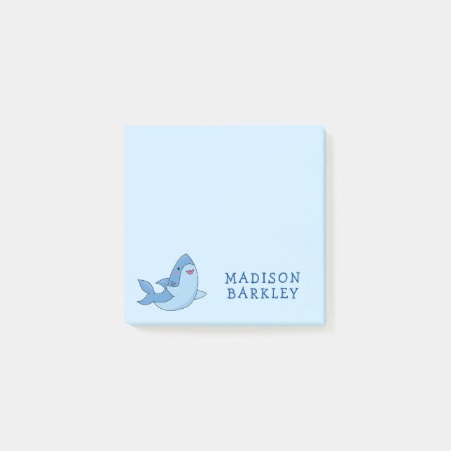 Shark Cute Kids Post-It Notes (Front)