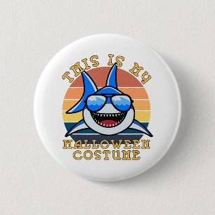 Shark Daddy Spooky Sunset Funny 2 Inch Round Button