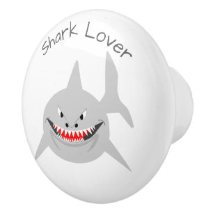 Shark Design Personalised Ceramic Knob