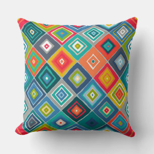 shark diamond throw pillow