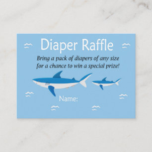 Shark Diaper Raffle Tickets