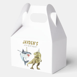 Shark & Dino Birthday Party  Favor Box