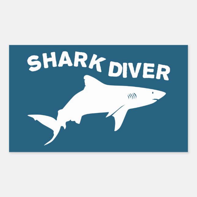 Shark Diver Sticker (Front)