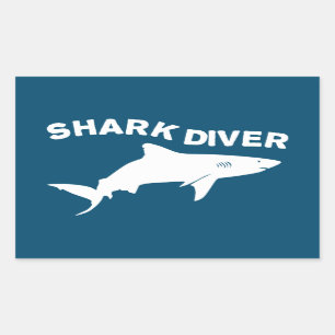 Shark Diver Sticker