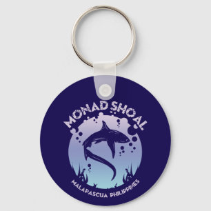Shark Diving At Monad Shoal Keychain