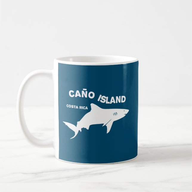 Shark Diving Caño Island - Costa Rica Coffee Mug (Left)
