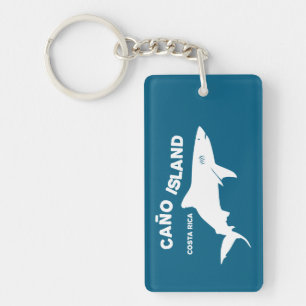 Shark Diving Caño Island - Costa Rica Keychain