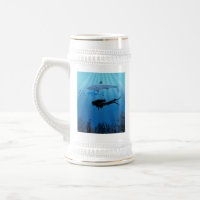 Shark Diving Scuba Diver
