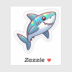 Shark Drawing: Deep Water Sticker #3