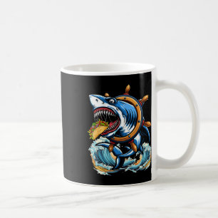 Shark Eating Taco Christmas Sea Animal Lover Kids Coffee Mug