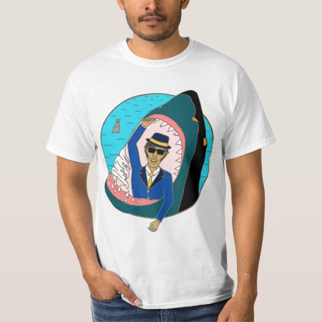 Shark Eats Man T-Shirt (Front)