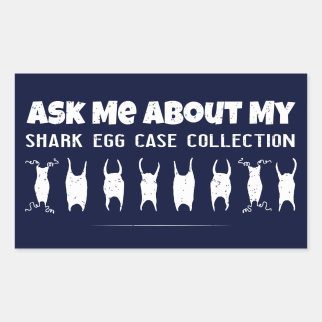 Shark Egg Case Collector Sticker (Front)