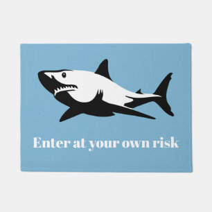 Shark - Enter at your own risk Doormat