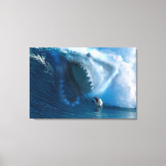 Shark Face Canvas Print (Front)