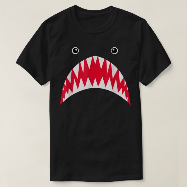Shark Face  T-Shirt (Design Front)