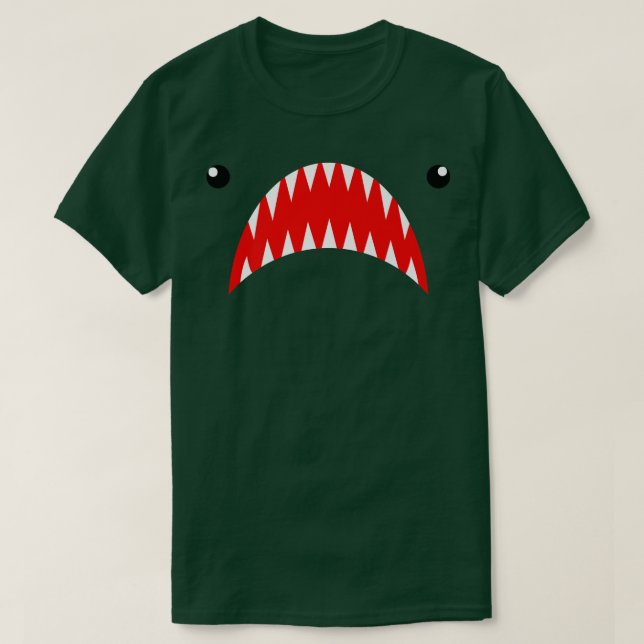 Shark Face Teeth Tfor the Week  T-Shirt (Design Front)