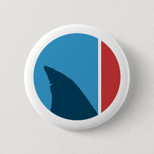 shark fin circle 2 inch round button